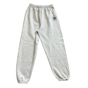 Gildan Happy Mind Happy Body Gray Jogger Sweatpants Size Large